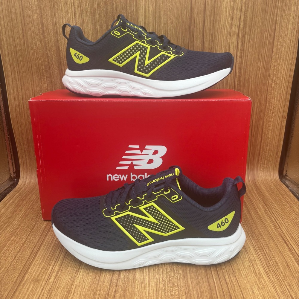 New‎ Balance 460v4 Running Shoes Mens 8.5 D Blue Yellow M460LN4 Sneakers NEW